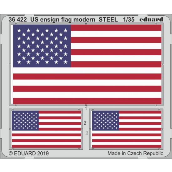 1/35 Modern US Ensign Flag (steel) Set