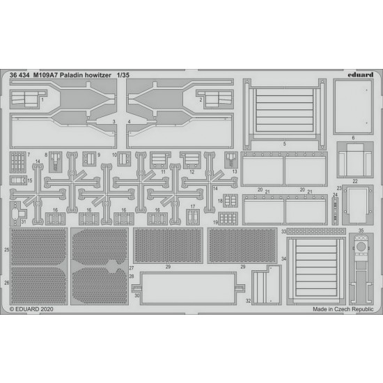 1/35 M109A7 Paladin Howitzer Detail set for Panda Hobby kits