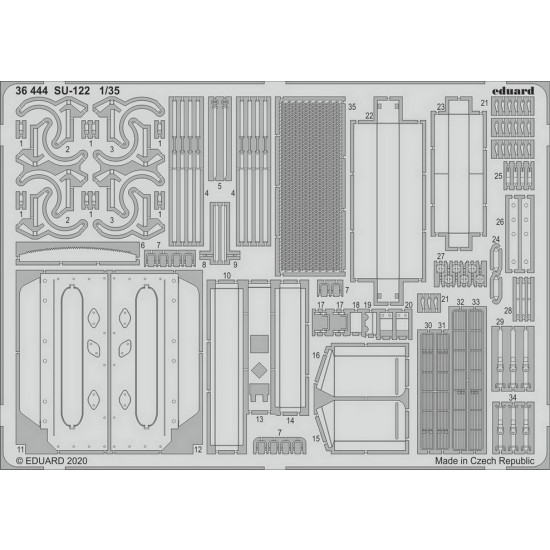 1/35 SU-122 Self-propelled Howitzer Detail Set for Zvezda kits