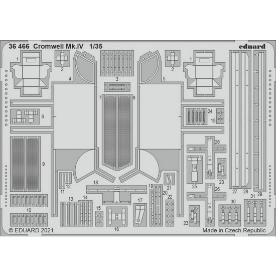 1/35 Cromwell Mk.IV Tank Detail Set for Airfix kits