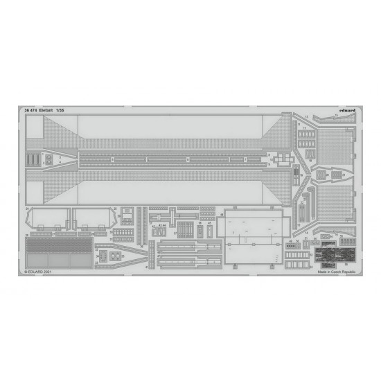 1/35 Elefant Heavy Tank Destroyer Detail parts for Amusing Hobby kits