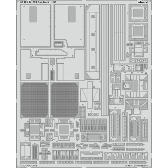 1/35 Oshkosh M1070 Gun Truck Detail set for HobbyBoss kits