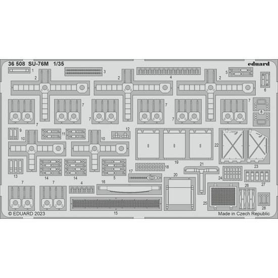 1/35 Su-76M Detail Parts for Zvezda kits