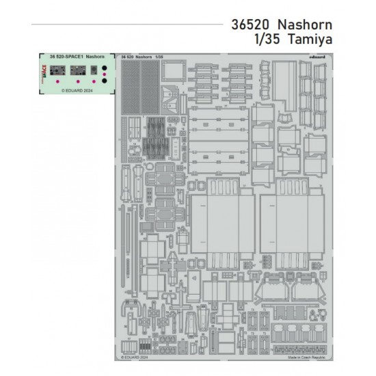 1/35 Nashorn Self-propelled Heavy Anti-tank Gun PE Sheets for Tamiya kits