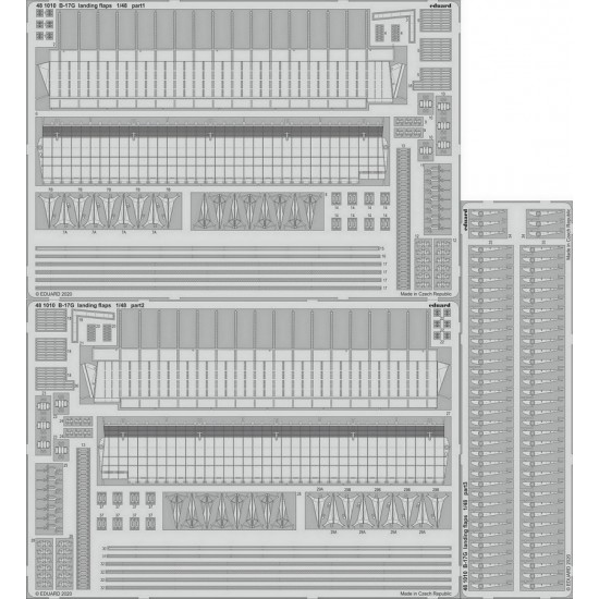 1/48 Boeing B-17G Flying Fortress Landing Flaps Detail set for Hong Kong Models kits