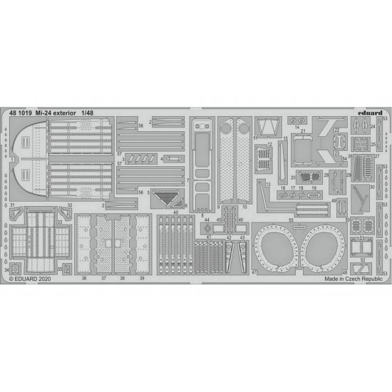 1/48 Mil Mi-24 Exterior Detail Set for Zvezda kits