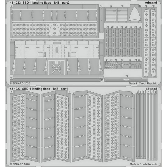 1/48 Douglas SBD-1 Dauntless Landing Flaps for Academy kits