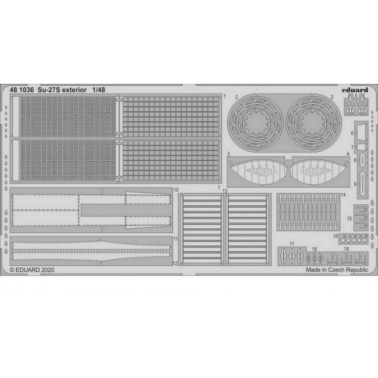 1/48 Sukhoi Su-27S Exterior Detail Set for Kitty Hawk kits