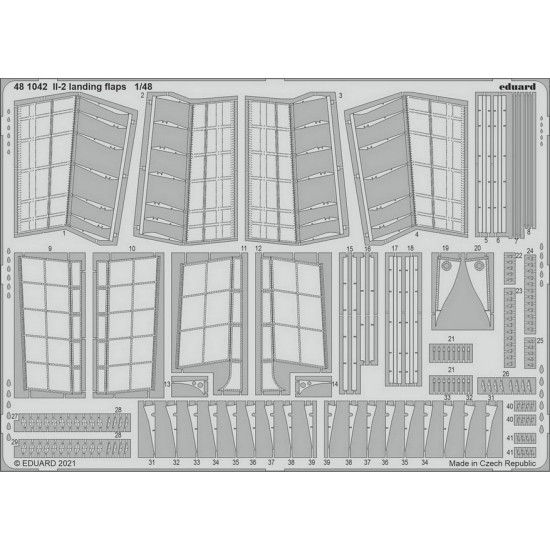 1/48 Ilyushin Il-2 Landing Flaps Detail set for Zvezda kits