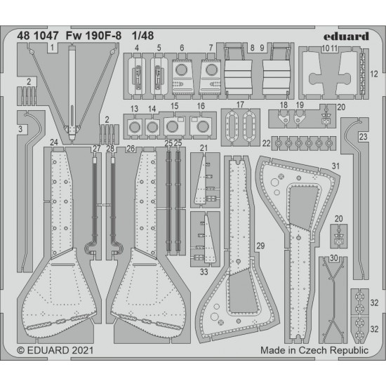 1/48 Focke-Wulf Fw 190F-8 Wurger Detail Set for Eduard kits