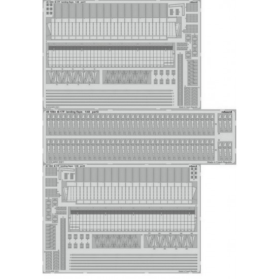 1/48 Boeing B-17F Flying Fortress Landing Flaps Photo-etched set for HK Model kits