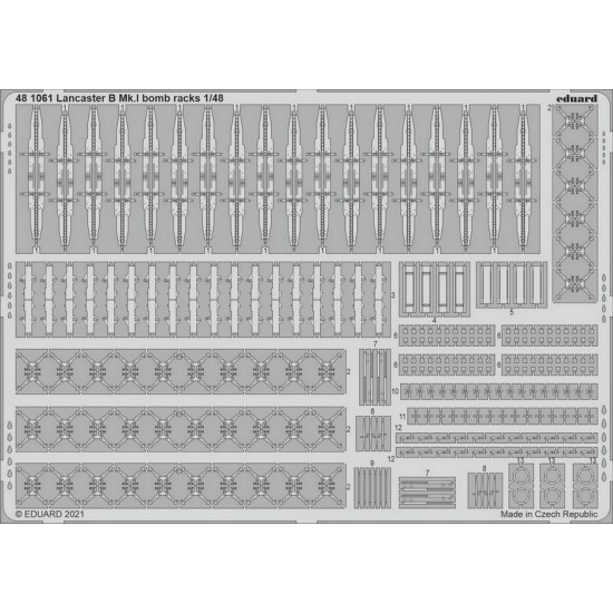 1/48 Avro Lancaster B Mk.I Bomb Racks Detail Set for HK Model