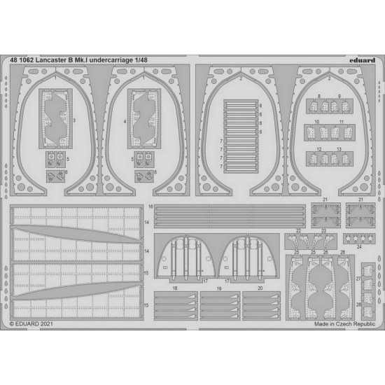 1/48 Avro Lancaster B Mk.I Undercarriage Detail Set for HK Model