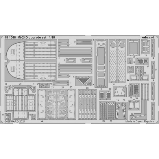 1/48 Mil Mi-24D Upgrade Detail parts for Eduard kits