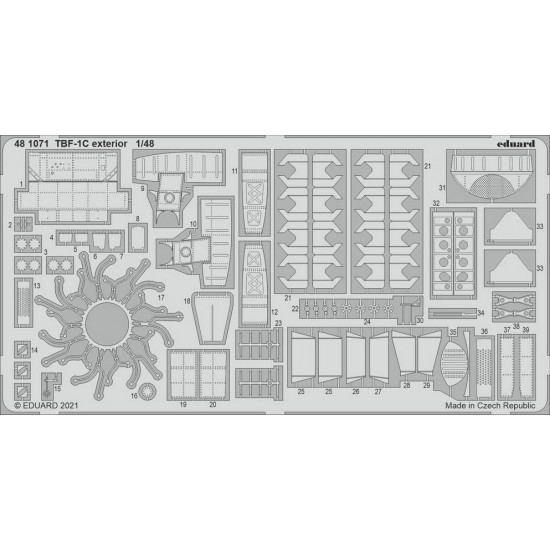 1/48 Grumman TBF-1C Avenger Exterior Detail set for Academy kits