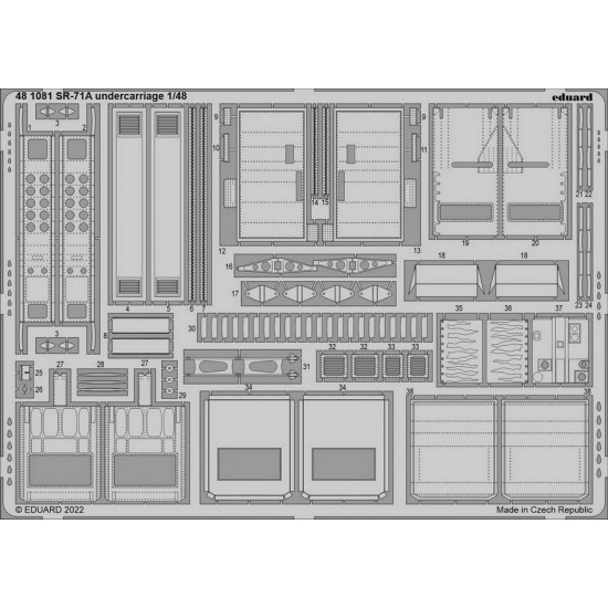 1/48 Lockheed SR-71A Blackbird Undercarriage Detail set for Revell kits