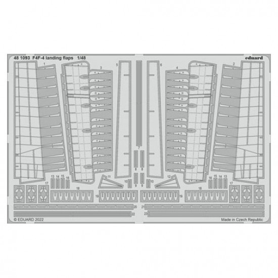 1/48 Grumman F4F-4 Wildcat Landing Flaps set for Eduard kits