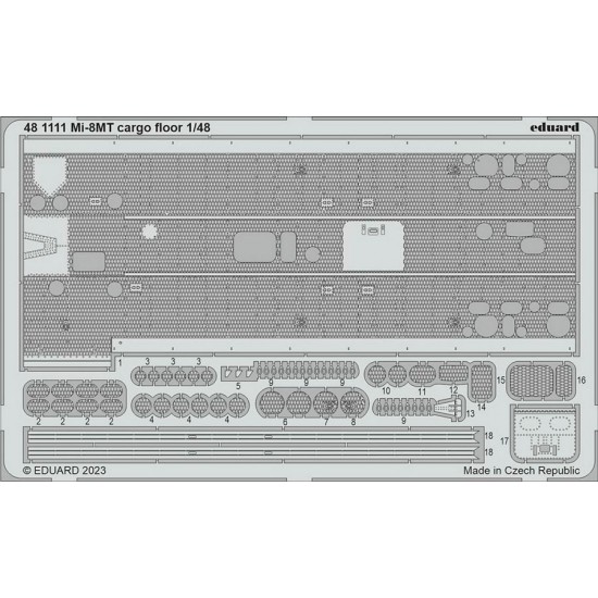 1/48 Mil Mi-8MT Cargo Floor Detail Parts for Trumpeter kits