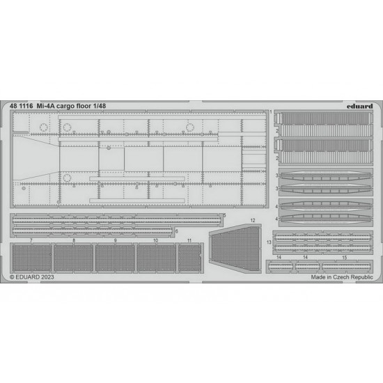 1/48 Mil Mi-4A Cargo Floor Photo-etched set for Trumpeter kits