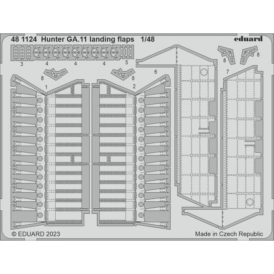 1/48 Hawker Hunter GA.11 Landing Flaps for Airfix kits