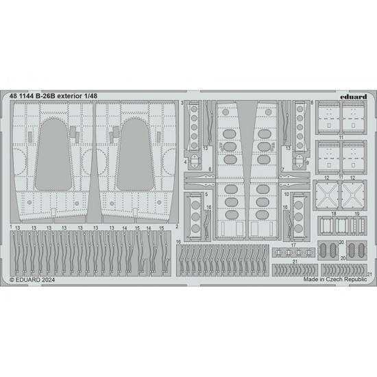 1/48 Martin B-26B Marauder Exterior PE set for ICM kits