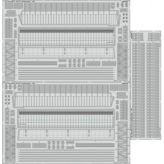 1/48 B-17F Flying Fortress Landing Flaps PE set for Eduard #ED 11183