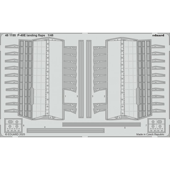 1/48 Curtiss P-40E Warhawk Landing Flaps for Eduard kits