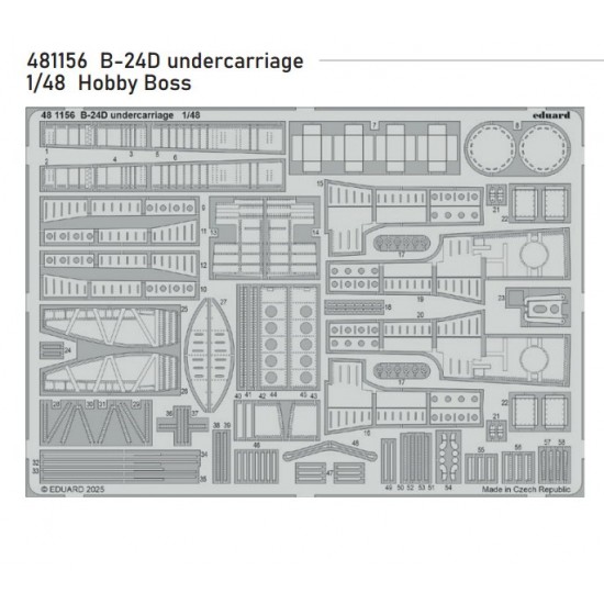 1/48 B-24D Undercarriage (PE set) for Hobby Boss kits