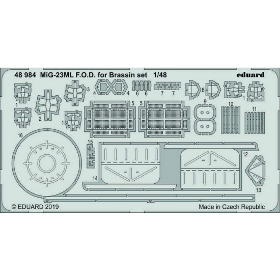 1/48 Mikoyan-Gurevich MiG-23ML F.O.D Detail Parts for Eduard kits