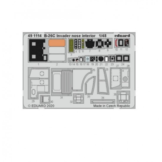 1/48 Douglas B-26C Invader Nose Interior Detail Set for ICM kits