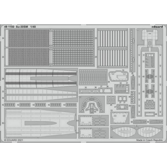 1/48 Sukhoi Su-30SM Detail Set for Kitty Hawk kits