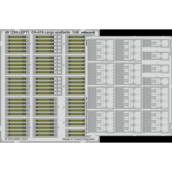 1/48 Boeing CH-47A Chinook Cargo Seatbelts Detail parts for HobbyBoss kits