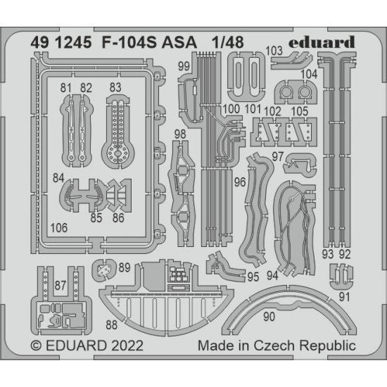 1/48 Aeritalia F-104S Starfighter ASA Detail set for Kinetic kits