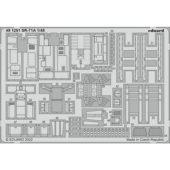 1/48 Lockheed SR-71A Blackbird Interior Detail set for Revell kits