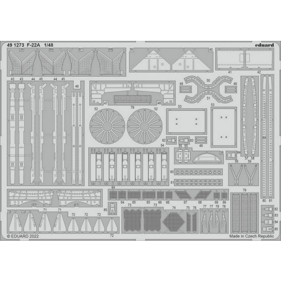 1/48 Lockheed Martin F-22A Raptor Detail Set for I Love kits