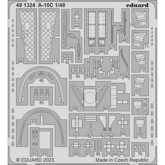 1/48 Fairchild Republic A-10C Thunderbolt II Detail set for HobbyBoss kits