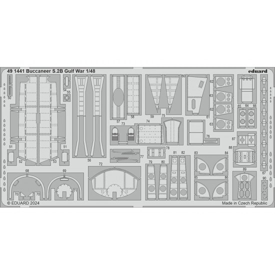 1/48 Gulf War Blackburn Buccaneer S.2B Photo-etched set for Airfix kits