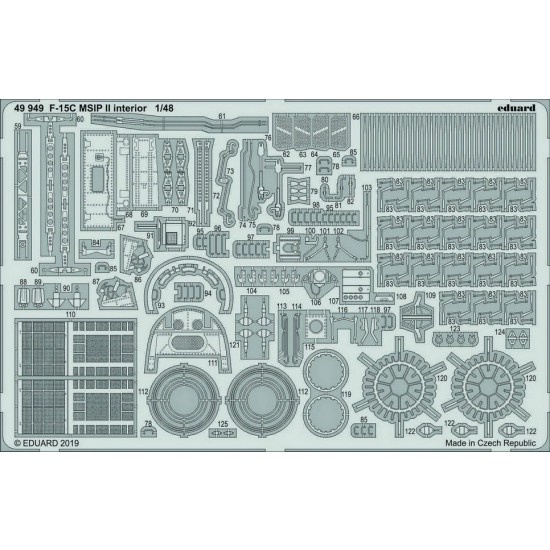 1/48 McDonnell Douglas F-15C Eagle MSIP II Interior Detail Parts for G.W.H kits