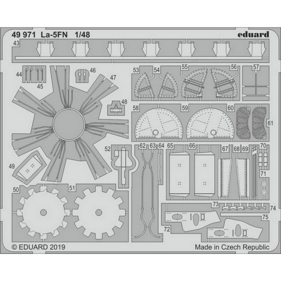 1/48 Lavochkin La-5FN Detail Set for Zvezda kits