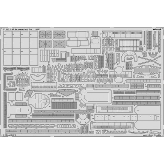 1/350 USS Saratoga CV-3 pt.10 Photo-etched Detail set for Trumpeter kits