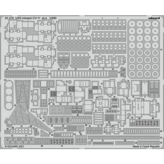 1/350 USS Intrepid CV-11 Aircraft Carrier pt.4 Detail parts for Trumpeter kits