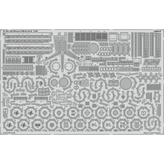 1/350 USS Missouri BB-63 part 20 Detail Parts for HobbyBoss kits