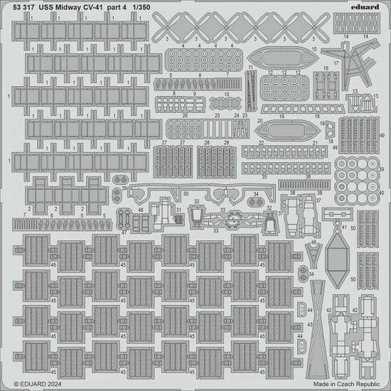 1/350 USS Midway CV-41 part 40 Detail set for Trumpeter kits