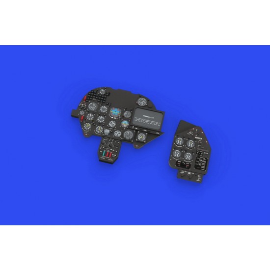 1/48 Mil Mi-24V Black (Mi-35) Instrument Panel for Eduard/Zvezda kits