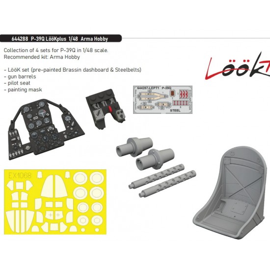 1/48 Bell P-39Q Airacobra Detail Set for Arma Hobby kits