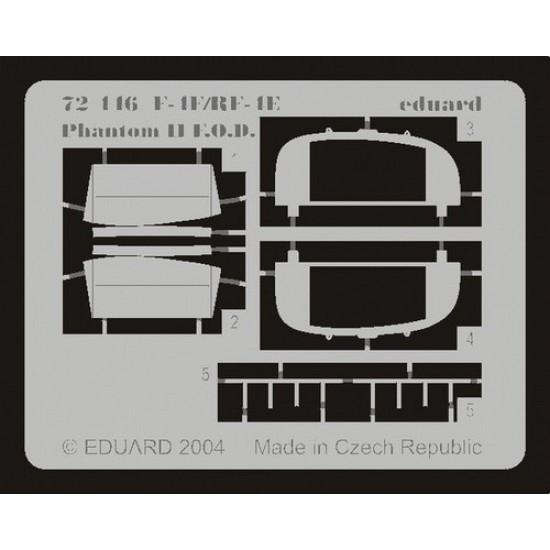 Photoetch for 1/72 F-4F/RF-4E Phantom II FOD for Revell kit