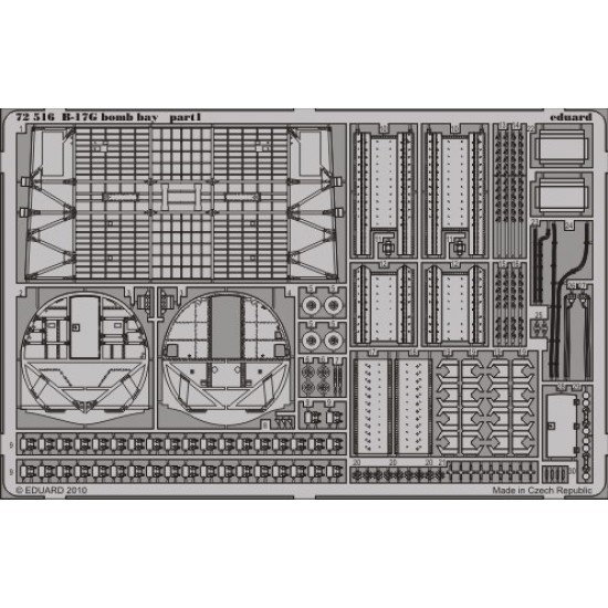 Photoetch for 1/72 Boeing B-17G Flying Fortress Bomb Bay for Revell kit