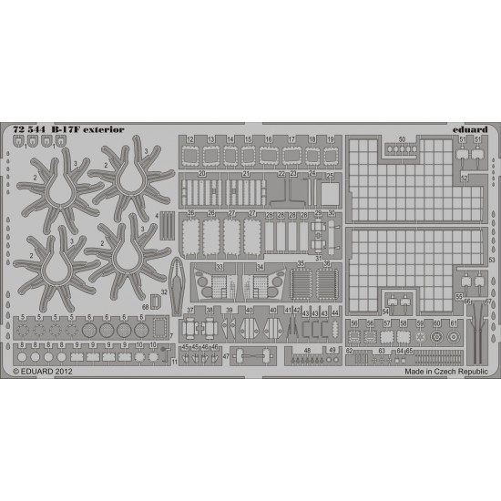 1/72 Boeing B-17F Flying Fortress Exterior Detail Set for Revell kit