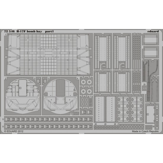 1/72 Boeing B-17F Flying Fortress Bomb Bay for Revell kit