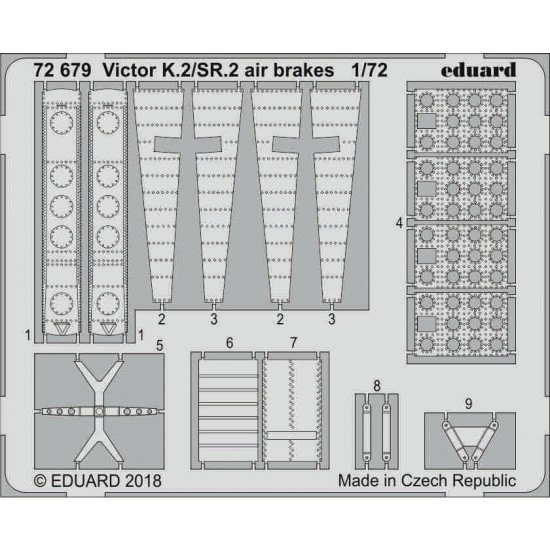 1/72 Handley Page Victor K.2/SR.2 Airbrakes Detail Parts (PE) for Airfix kits